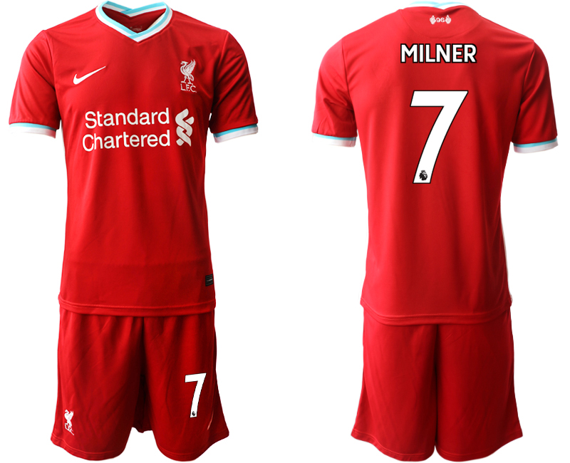 Men 2020-2021 club Liverpool home #7 red Soccer Jerseys